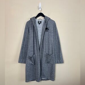 ROOTS - Heathered Grey Hooded Robe. Belt is missing. L/XL P2P is 25"